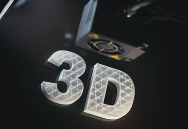 2 3D Printers 3D Text White Color Abs Against Black D8Vh6Tw 1